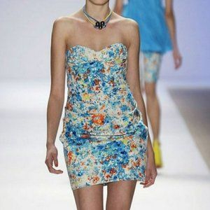 Nanette Lepore Multicolor Honeysuckle Convertible Dress